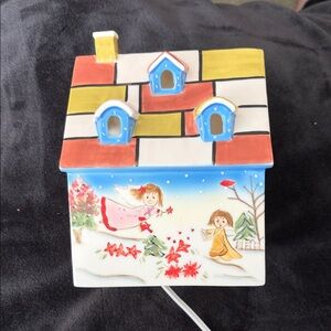 Charming Ceramic House Lamp